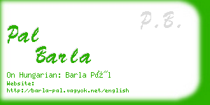 pal barla business card